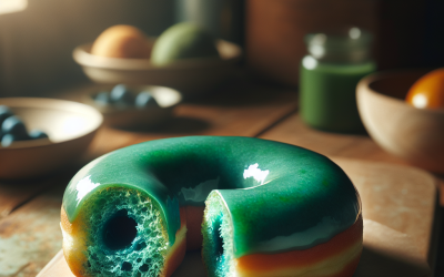 Health-Conscious Parents: Revolutionize Your Family’s Breakfast with Nutrient-Packed Baked Donuts featuring Superfood Spirulina Glaze