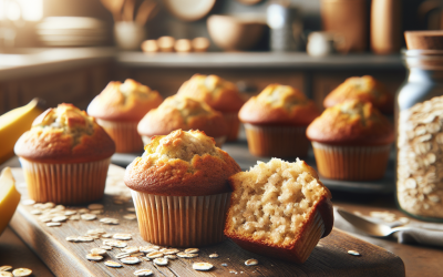 Busy Parents: Whip Up Nutritious Banana Oat Muffins in Minutes for Happy, Healthy Kids and Stress-Free Mornings