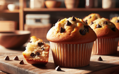 Busy Parents: Delight Your Kids with Irresistible Chocolate Chip Banana Muffins – A Quick, Healthy Breakfast Solution That Saves Time and Reduces Morning Stress