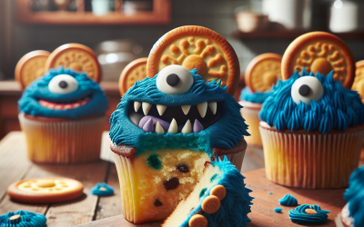 Delight Kids and Adults Alike: Learn How to Create Irresistible Cookie Monster Cupcakes That Bring Sesame Street Magic to Your Kitchen