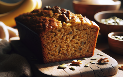 Healthy Vegan Banana Pumpkin Bread Recipe